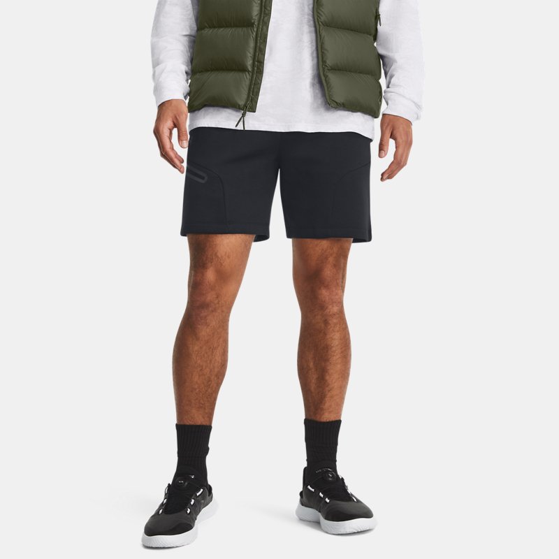 Men's Under Armour Unstoppable Fleece Shorts Black / Black 3XL